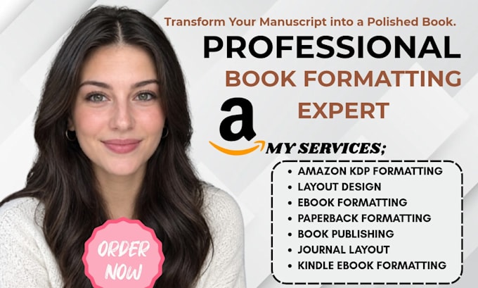 format paperback books, kindle ebook and amazon KDP interiors