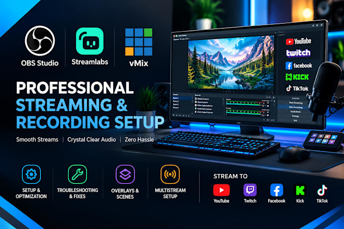 setup optimize obs studio streamlabs vmix for streaming and recording platforms