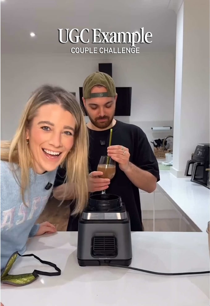 create a ugc couple spokesperson video for your brands