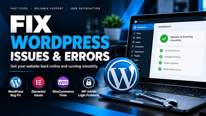 fix wordpress issues, fix wordpress error, wordpress bug fix and woocommerce fix