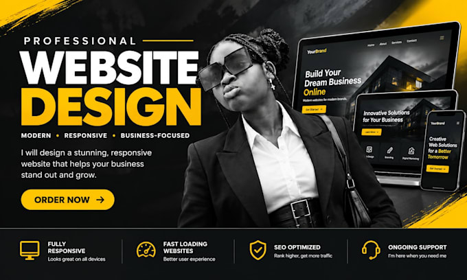 design your header and footer website