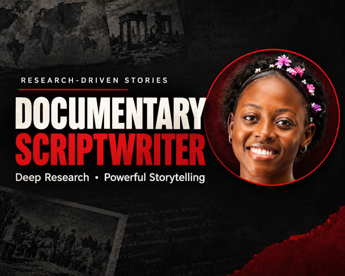 write researched youtube documentary scripts