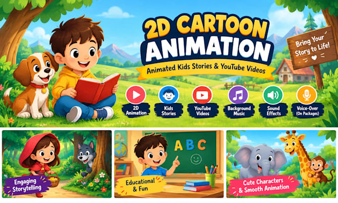 Ecreate Cartoon Create 2d cartoon animation, animated kids stories and youtube videos ...