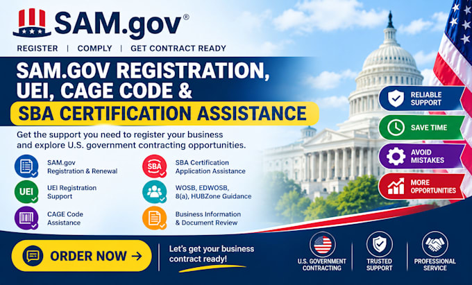 do samgov registration uei cage code and sba certification assistance