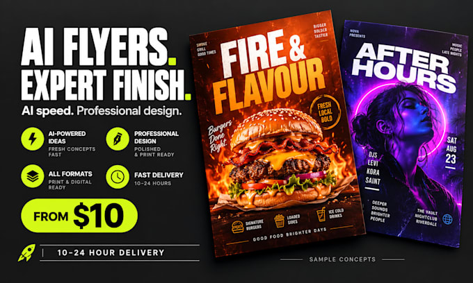 create ai powered flyers with a professional designers touch