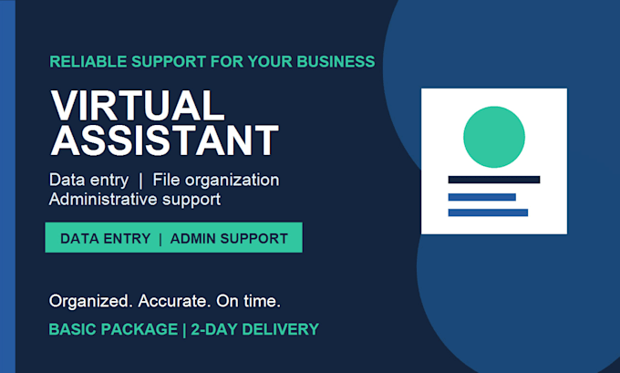 be your virtual assistant for data entry and office management