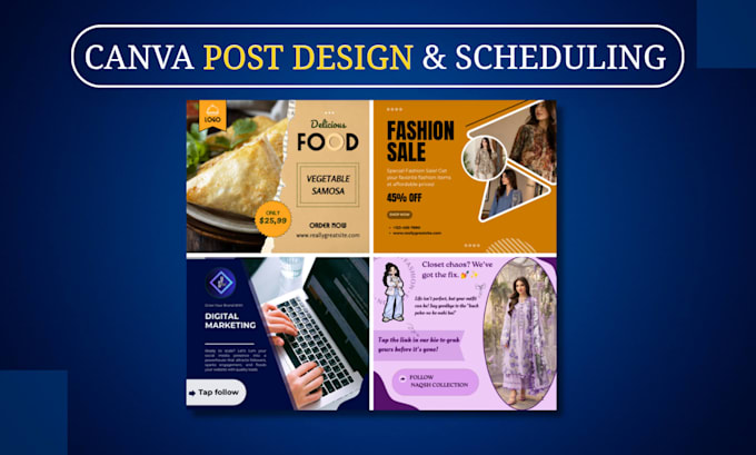 design and schedule social media posts