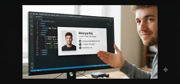 correct the mistakes in code of html and makes website