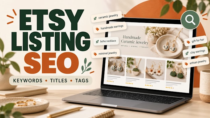 create SEO optimized etsy product listings