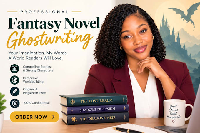ghostwrite your fantasy novel with immersive worldbuilding