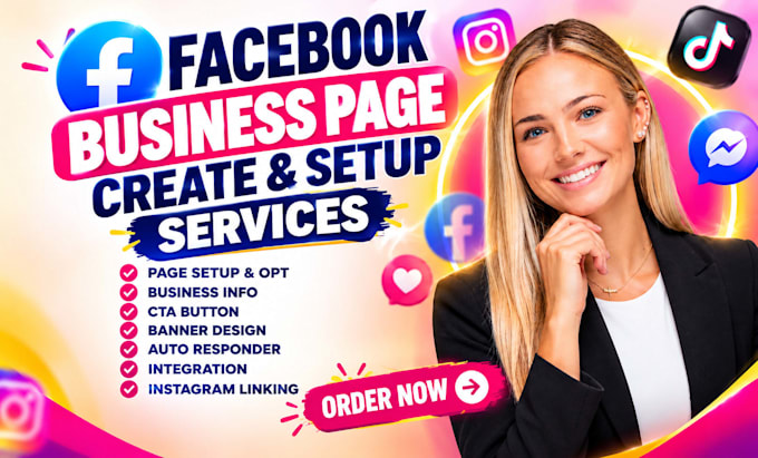 create and setup facebook business page