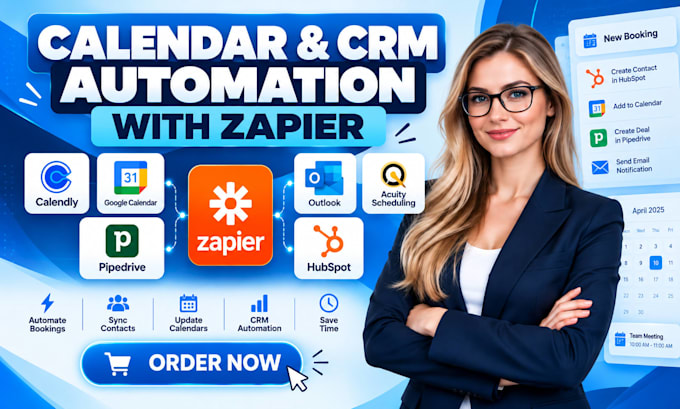 integrate calendly google calendar outlook acuity pipedrive hubspot with zapier