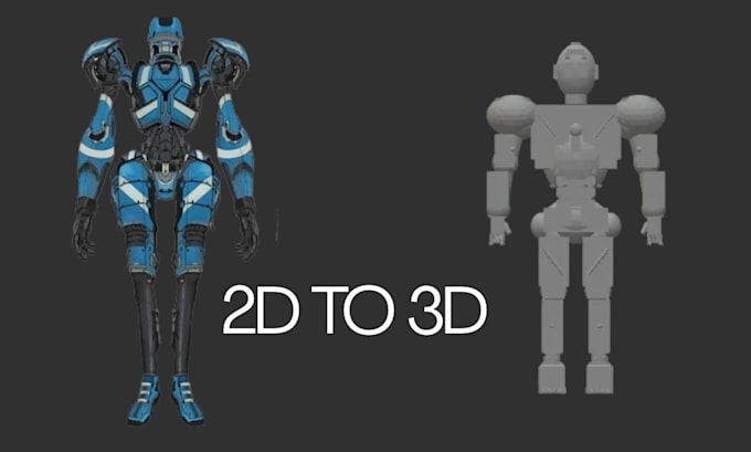 convert 2d to 3d model image to 3d model stl files for 3d printing