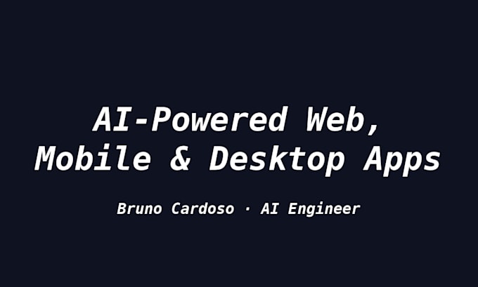 develop your ai powered web mobile or desktop app with react and nextjs