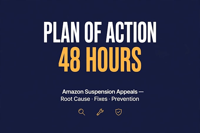 write a custom amazon suspension appeal and plan of action