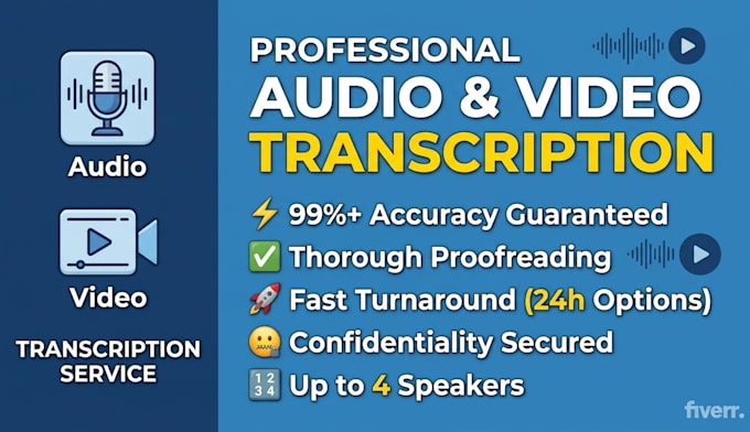 do accurate and audio transcription