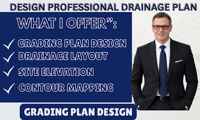 prepare grading permit drawings with site grading and drainage details