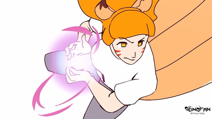 create an anime fight scene animation for you