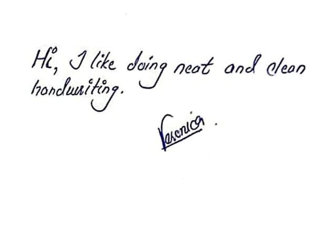 write neat and clear handwritten notes