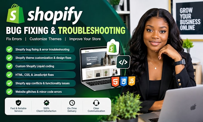 fix troubleshoot shopify bugs errors issues custom coding theme customization
