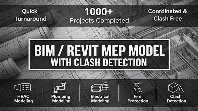 create a bim revit mep model with clash detection