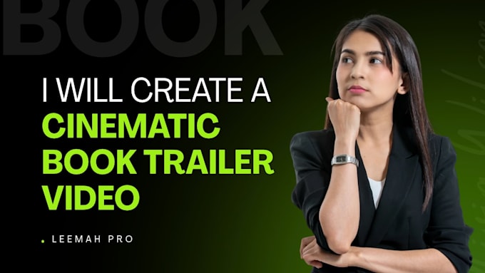 create cinematic book trailer video for your book