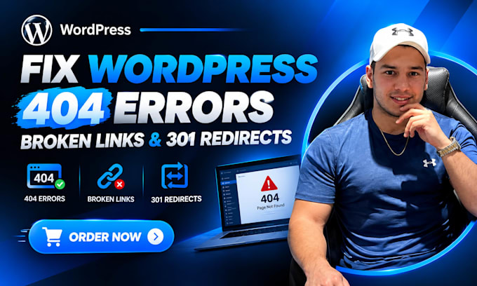 fix wordpress 404 errors, broken links and 301 redirects