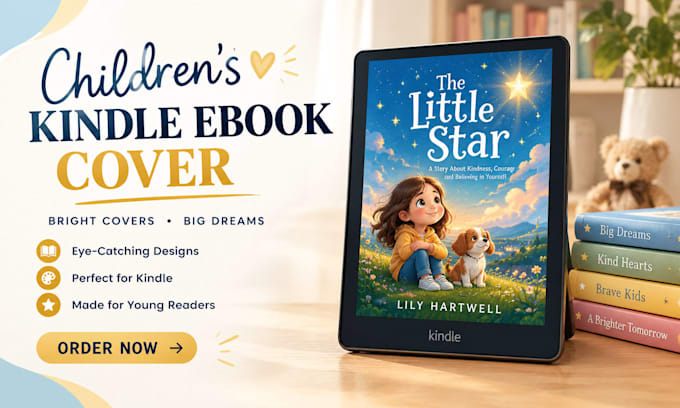 create a children kindle ebook cover