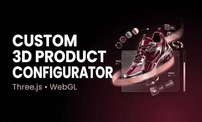 develop a custom 3d product configurator with threejs and webgl