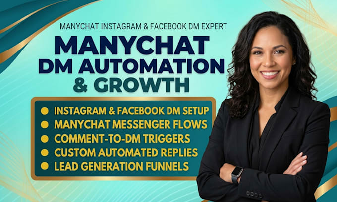 setup manychat instagram and facebook dm automation