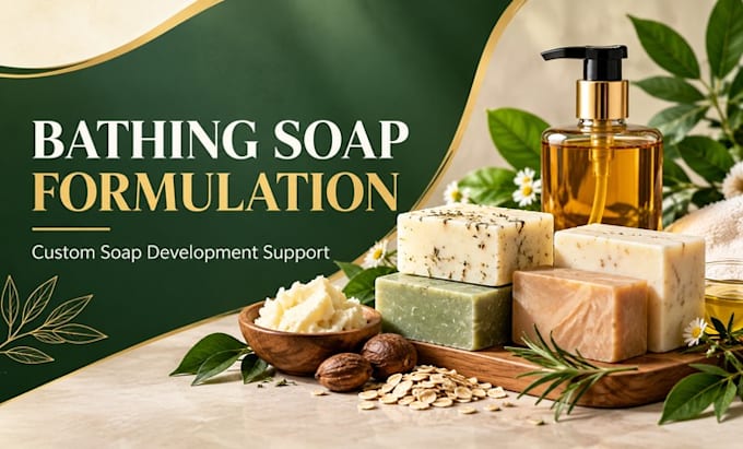 develop custom bathing soap and cosmetic formulations