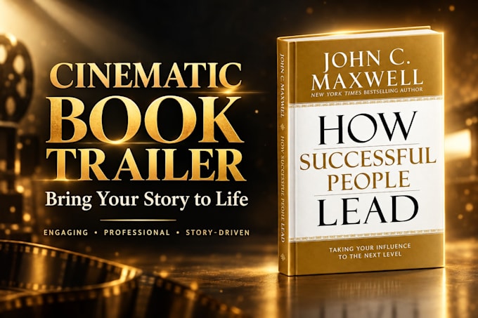 create a cinematic book trailer video