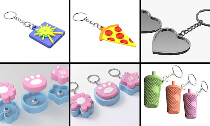 design custom printable 3d keychains models stl 3mf 3d lightbox for 3d printing