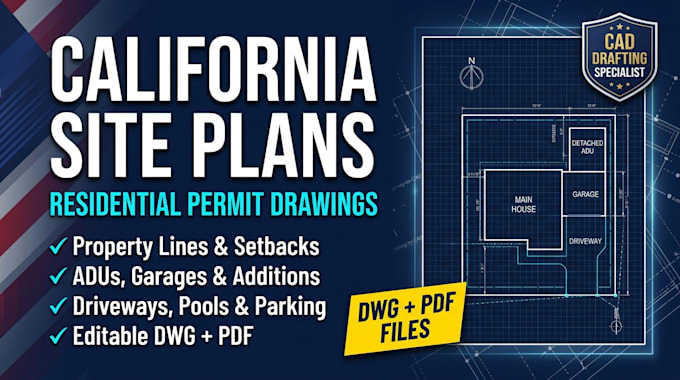 create california residential site plans for permit projects