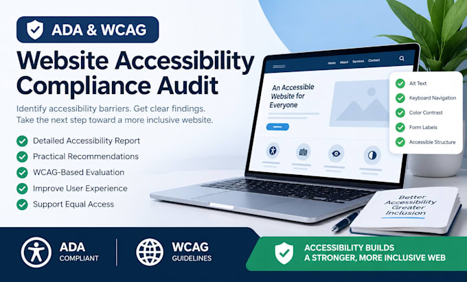 audit your website for ada compliance, wcag accessibility and usability issues
