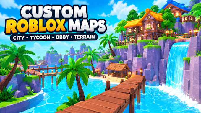 build custom roblox map city map tycoon map terrain map obby map roblox studio