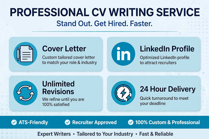 design a professional and ats friendly cv resume