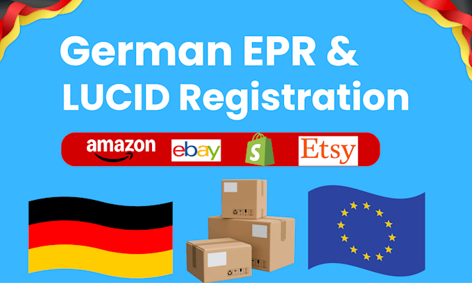 help with germany lucid registration and epr packaging compliance