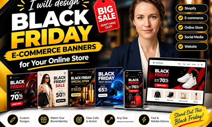 design black friday  ecommerce banners for your online store