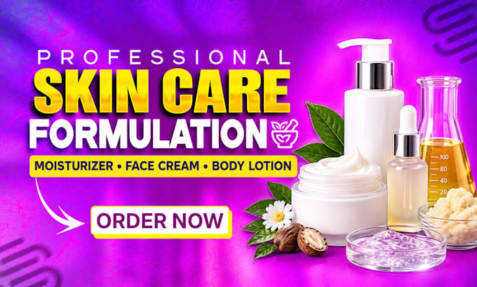 develop moisturizer formulation, face cream, body lotion, skin care formulation
