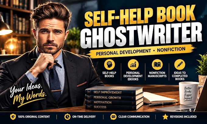 ghostwrite self help books personal development ebook and nonfiction manuscript
