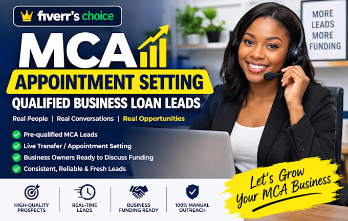 provide exclusive mca appointment setting leads
