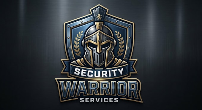 do security warrior helmet logo for services