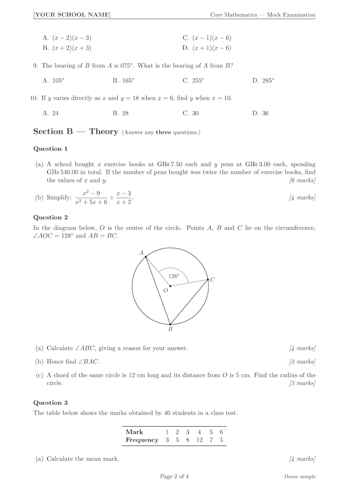 typeset your mathematics document in latex