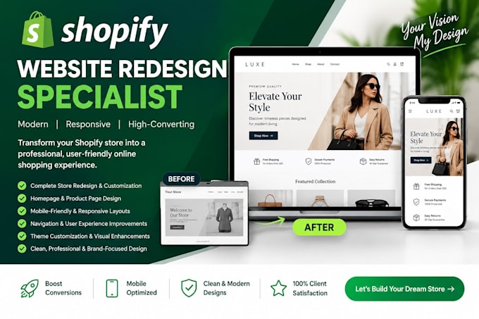 shopify website redesign shopify store redesign