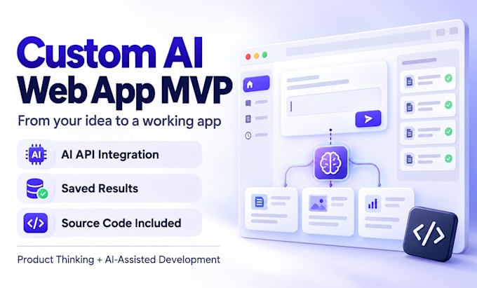 design and build a custom ai web app mvp