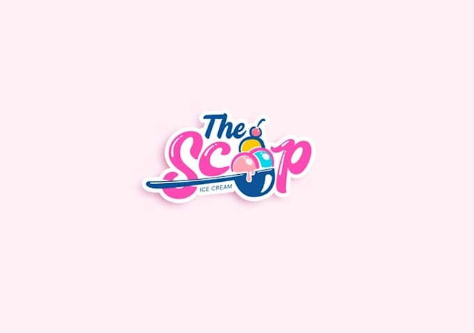 design ice cream shop logo