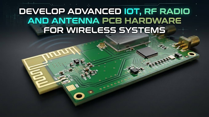 develop advanced iot, rf radio and antenna pcb hardware for wireless systems