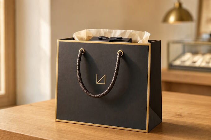 create premium shopping bag packaging design