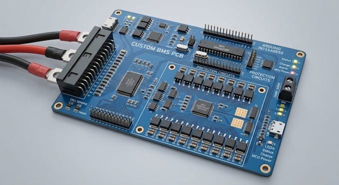 design custom bms pcb, battery management systems, and arduino circuits